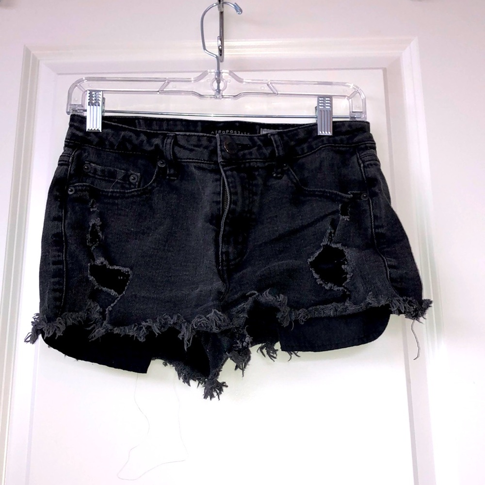 Aeropostale black high waisted shorty